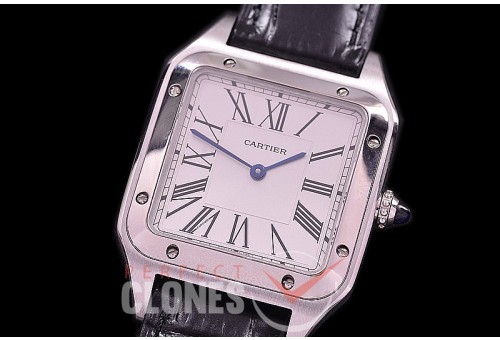 CAR-SD-551 HWF 2019 Santos-Dumont Men SS/LE White Swiss Quartz 