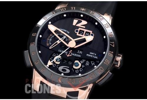 0 0 UNEL-106 El Toro Perpetual Calender RG/CER/RU Black Asian Customized Calibre UN-32