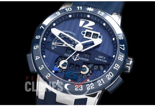 0 0 UNEL-102 El Toro Perpetual Calender SS/CER/RU Blue Asian Customized Calibre UN-32