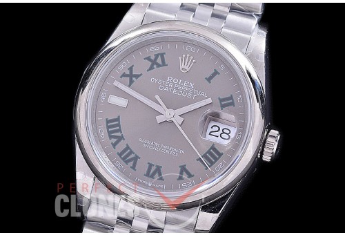 R36DJS-530S BP Datejust 36 126234 SS/SS Smooth/Jubilee 2021 Grey/Green Roman A-2824