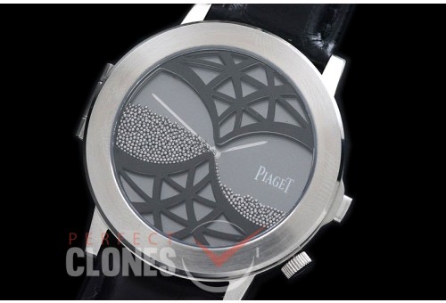 0 0 0 PI-ALP-082 Altiplano Double Jeu Paris Inspirations Limited Ed SS/LE Black Jap Quartz 