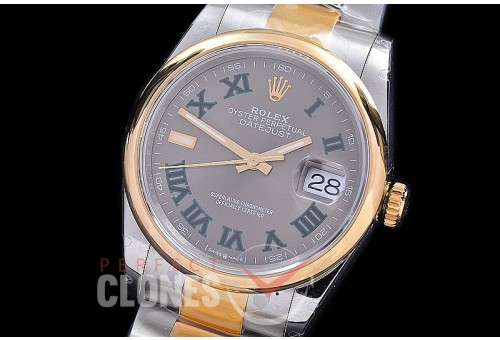 R36DJT-581S BP Datejust 36 126233 SS/YG Smooth/Oyster 2021 Grey/Green Roman A-2824