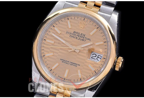R36DJT-543S BP Datejust 36 126233 SS/YG Smooth/Jubilee 2021 Gold Fluted Sticks A-2824