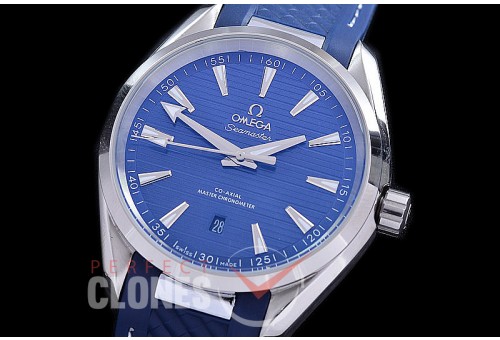 OMAT41-906R Aqua Terra Date Automtaic SS/RU Blue A-2813 