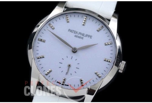 PP-7122-101 Calatrava 7122 SS/LE White Asian Customs H/W Mod Calibre 215 
