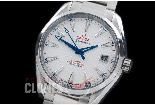 0 0 OMAT41-101 Aqua Terra Date Automtaic SS/SS White A-2824/8500 Mod