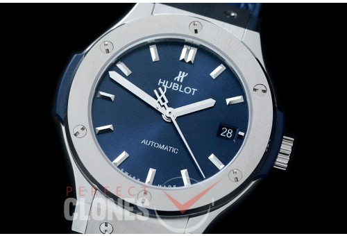 HBFS-38-1004 Classic Fusion 38mm SS/LE Blue Asian Clone 2892