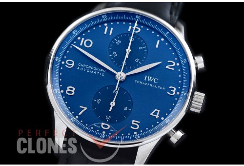 IWPG00057 ZF 3714 Portugese Chrono SS/LE Blue A-7750
