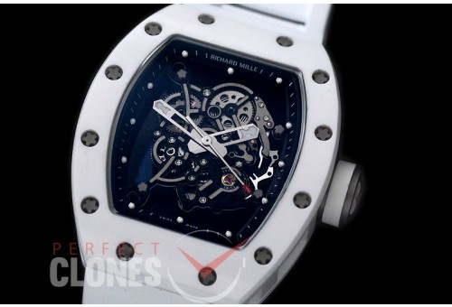 RM055-001 RM055 Bubba Watson Limited Edition White Ceramic CER/RU Skeleton M8215 Mod