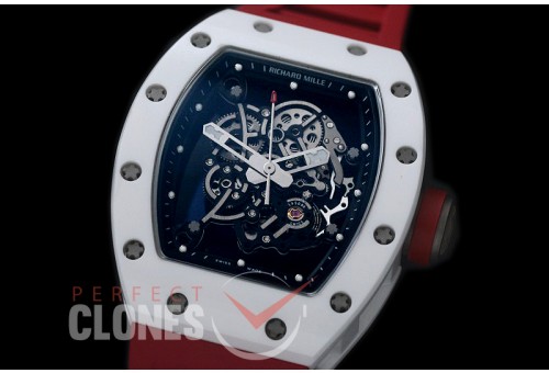 RM055-002 RM055 Bubba Watson Limited Edition White Ceramic CER/RU Skeleton M8215 Mod