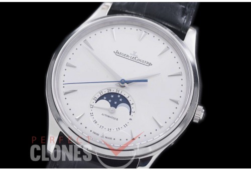 0 0 JLMA-121 Master Automatic Calender Ultra-thin SS/LE White Asian Customized Clone Calibre JL 925