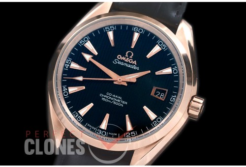 0 0 OMAT41-122L Aqua Terra Date Automtaic RG/LE Black A-2824/8500 Mod