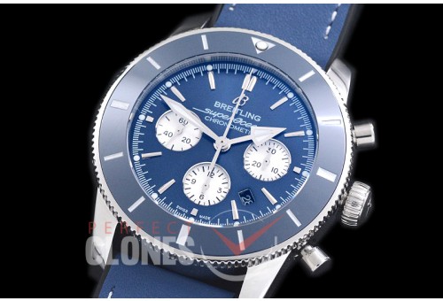 0 BLSF05003L Superocean Heritage Chronograph SS/LE Blue A-7750