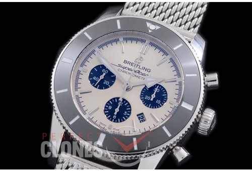 0 BLSF05001M Superocean Heritage Chronograph SS/ME White A-7750