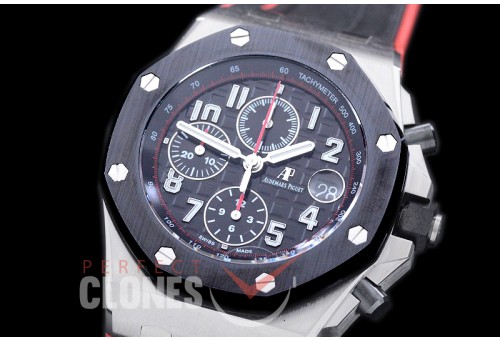 AAP00123 2018 Royal Oak Chrono 26470SO Black Knight SS/RU Black A-3126 Sec@12