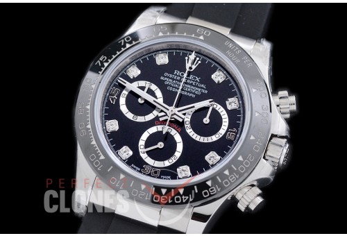 0 RLDS00522R JHF Daytona/Osyterflex 116519LN SS/CER/RU Black Diam A-7750/4130