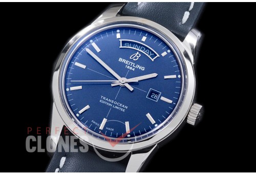 BLT43-053 Transocean DayDate Automatic SS/LE Blue Asian 2836