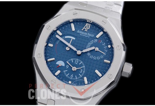AP26120-103 Royal Oak Dual Time SS/SS Blue Asian Clone Calibre 2329