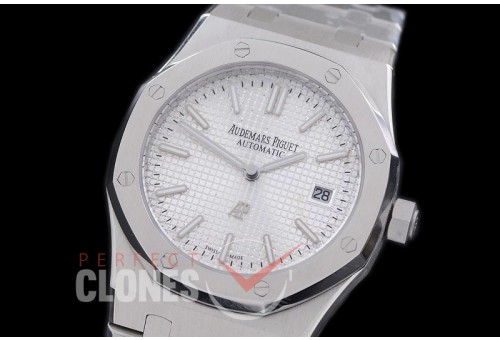 AP15202-101 Royal Oak Jumbo Automatic 15202 SS/SS White Asian 2813 