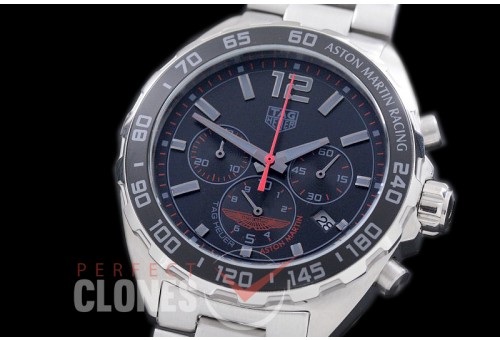 0 0 TGF1-AM-101 Formula 1 Aston Martin Special Ed Chronograph SS/SS Grey/Orange OS 10 Qtz