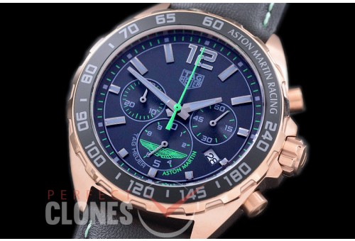 0 0 TGF1-AM-113L Formula 1 Aston Martin Special Ed Chronograph RG/LE Grey/Green OS 10 Qtz