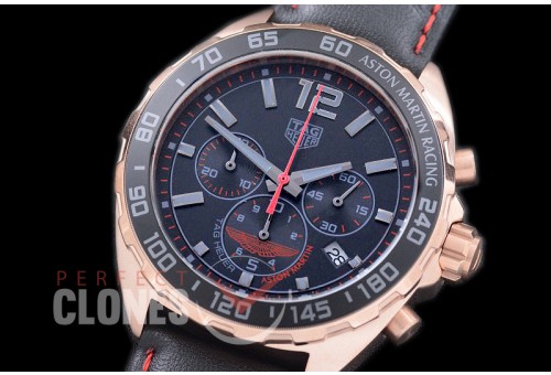 0 0 TGF1-AM-111L Formula 1 Aston Martin Special Ed Chronograph RG/LE Grey/Orange OS 10 Qtz