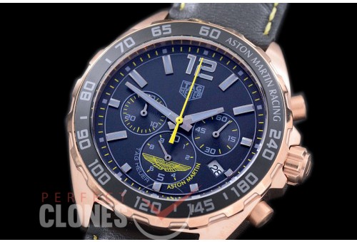 0 0 TGF1-AM-112L Formula 1 Aston Martin Special Ed Chronograph RG/LE Grey/Yellow OS 10 Qtz