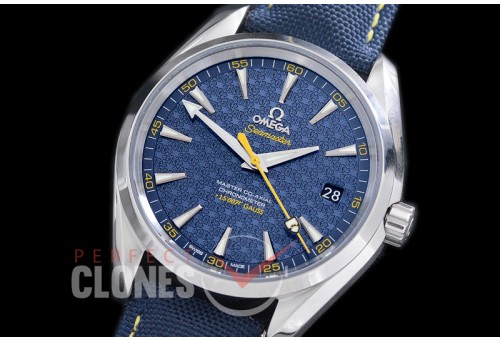 OMAT41-012 XF/VSF Aqua Terra 007 Limited Ed Date Automtaic SS/LE Blue VS Cal 8507 Superclone