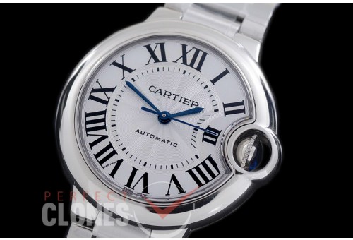 CARBA-33-021AS AF Ballon de Cartier Midsize 33 SS/SS White Miyota Mod 076 