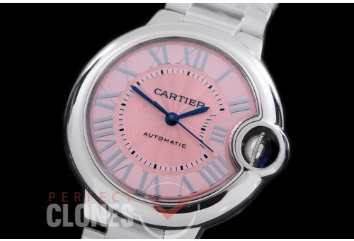 CARBA-33-023AS AF Ballon de Cartier Midsize 33 SS/SS Pink Miyota Mod 076 