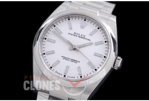 RLOY00106S JF/ARF 904L Steel Osyter Perpetual 114300 SS/SS White SH 3132
