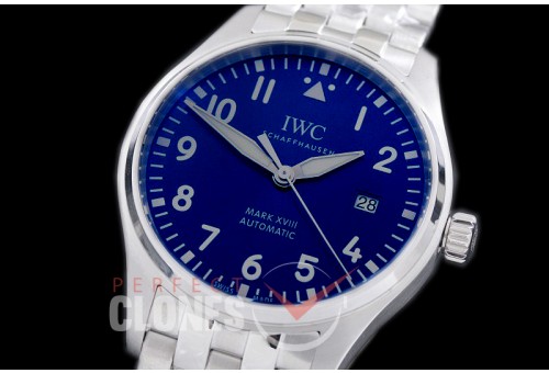 IWM18-203S MK Mark XVIII Pilot Le Petit Prince Automatic IW327010 SS/SS Blue A-2892