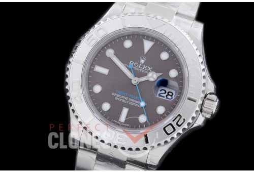 0 0 RYMEN00971 GMF 2016 Basel 126622 904L Steel Yachtmaster Men SS Dark Rhodium SA 3135