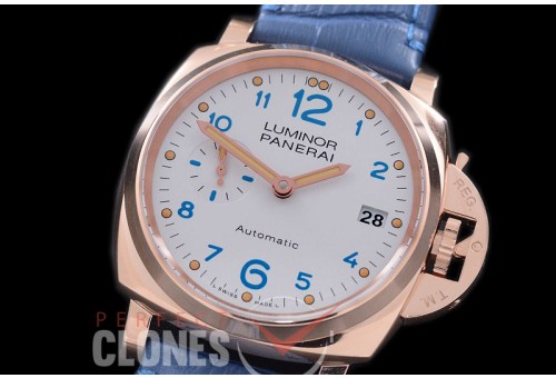 PN75601 Luminor Due Oro Rosso 38mm 3 Days RG/LE White VS OPXXXIV 