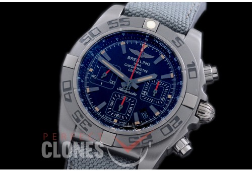 0 BLB01-00076 GF Chronomat B01 BlackSteel Black Chronograph DLC/RU Black A-7750