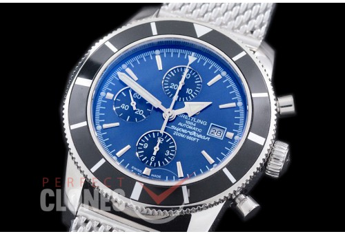 BLSF01009M Superocean Heritage Chronograph SS/ME Blue A-7750