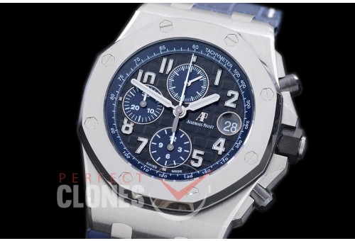 AAP00125 2018 Royal Oak Chrono 26470 SS/LE Black/Blue A-3126 Sec@12