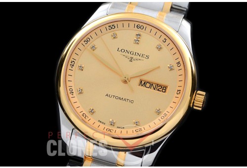 0 LG00198S XF Master Daydate Automatic Date SS/YG Gold Diamonds A-2824