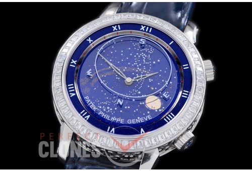 0 PPSM00052D 5102 Sky Moon Celestial Automatic SS/LE BlueAsian Custoomized 