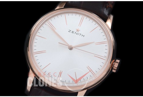 0 0 ZN00016 Elite Classic RG/LE White Miyota 9015