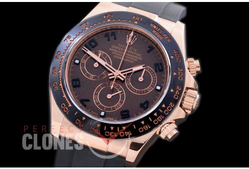 0 0 RLDFR00908R ARF/JF Daytona/Osyterflex 116515LN RG/CER/RU Brown SH-4130 / 904L Steel 