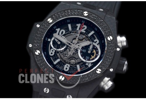 HB45-018D2 Big Bang Unico CF/Ruby/RU Grey Skeleton Asian 7750 28800 