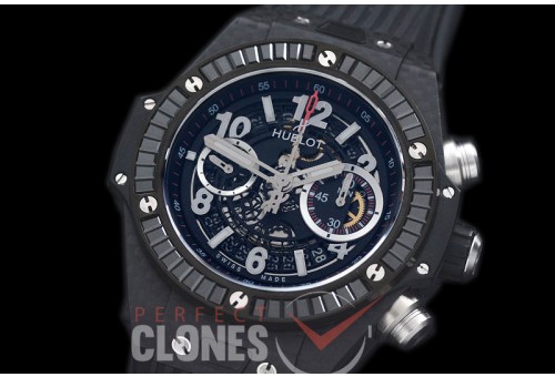 HB45-019E2 Big Bang Unico CF/Ruby/RU Black Skeleton Asian 7750 28800