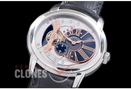 AP15350-108 Millinery 4102 SS/LE Black/Rose Gold Roman Asian Customized 4101 Movt 