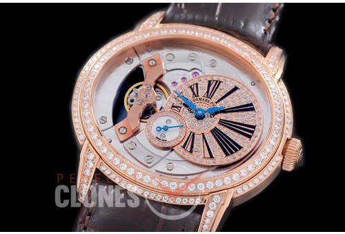 AP15350-101DB Millinery 4101 RG/LE Rose Gold Diamond Crested Roman Asian Customized 4101 Movt 