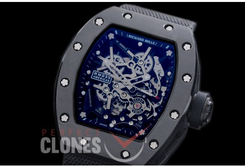 RM035-02-036N Rafal Nadal America Tourbilon Black DLC/NY Skeleton Customized Movt