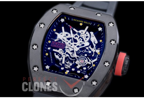 RM035-02-037 Rafal Nadal America Tourbilon Black DLC/RU Skeleton Customized Movt