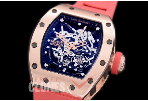 RM035-02-039 Rafal Nadal America Tourbilon Black RG/RU Skeleton Customized Movt