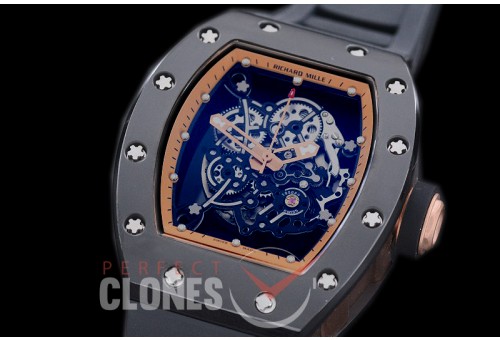 RM035-02-034 Rafal Nadal America Tourbilon Black DLC/RU Skeleton Customized Movt