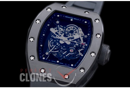 RM035-02-036 Rafal Nadal America Tourbilon Black DLC/RU Skeleton Customized Movt